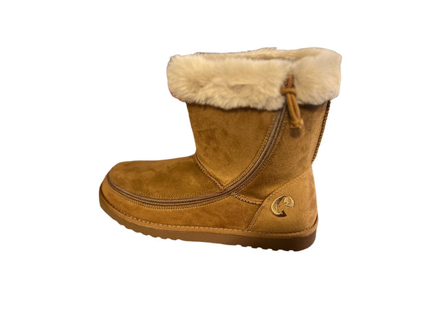 BILLY Cozy Boots: Bred vinterstøvle med lynlås - Ideel til brede fødder og skinner - lynlåssko - Seniorliving