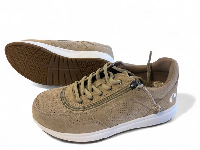 BILLY “JOGGER” | Sandfarvede brede lynlåssko til sport & hverdag - lynlåssko - Seniorliving