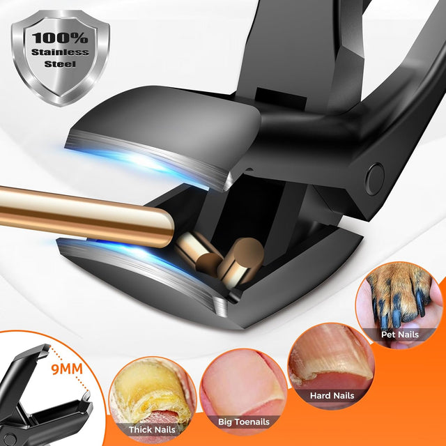 BIONIC Nagelklippare – Extra långt skaft, stark & perfekt för tjocka tånaglar - Ergonomisk negleklipper - Seniorliving