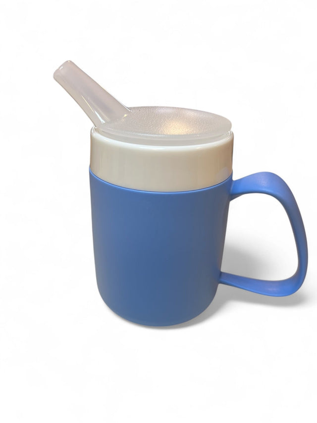 Ergonomisk Drickmugg – 180 ml, Hållbar och Säker för Varma Drycker - Drikkekop med tud - Seniorliving