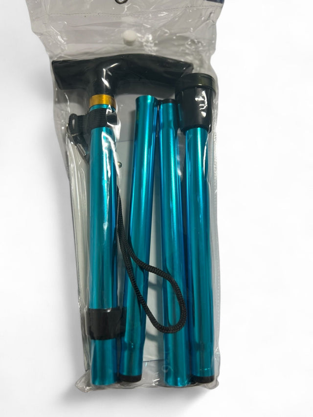 GLITTER hopfällbar käpp – Lätt, justerbar och elegant promenadkäpp i flera olika färger - GULD - Foldbare stokke - Seniorliving