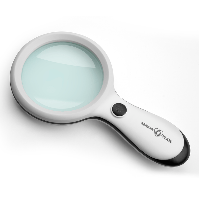 Kraftigt förstoringsglas med 10x förstoring, 18 LED - lampor och tre olika ljuslägen - Forstørrelsesglas - Seniorliving