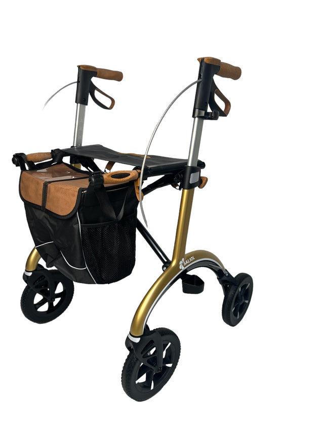 SALJOL "Luksus” kulfiber rollator -unikt tysk design og ultra letvægtsrollator. Kun 5,8 kg