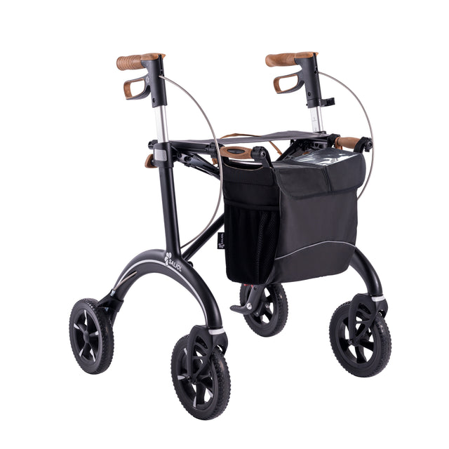 SALJOL "Luksus” kulfiber rollator -unikt tysk design og ultra letvægtsrollator. Kun 5,8 kg