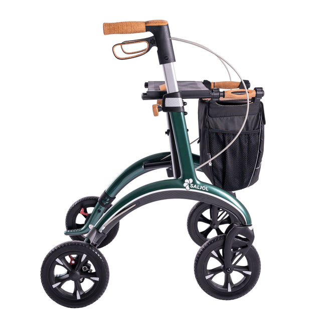 SALJOL "Luksus” kulfiber rollator -unikt tysk design og ultra letvægtsrollator. Kun 5,8 kg