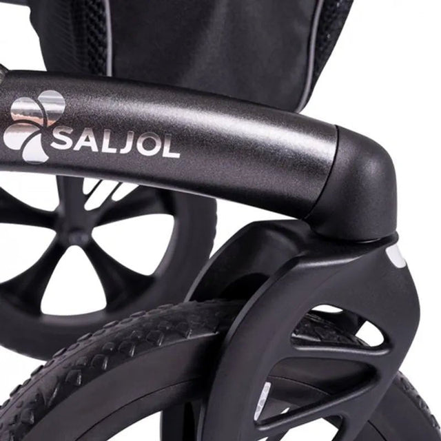 Saljol Aluminium - rollator - Letvægtsrollator i høj kvalitet med fantastiske detaljer (6,4 kg) - Udendørs rollator - Seniorliving