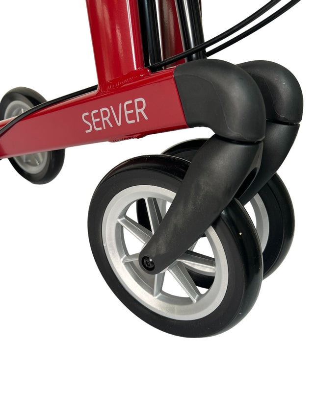 “SERVER” aluminium rollator - smart, let og klassisk. 6 flotte farver. Bløde punkterfrie hjul! - Udendørs rollatorer - Seniorliving
