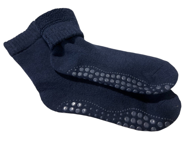 Skridsikker uldstrømpe med blød inderside (35 - 46). Mod kolde fødder. 2 farver - Uldstrømpe - Seniorliving