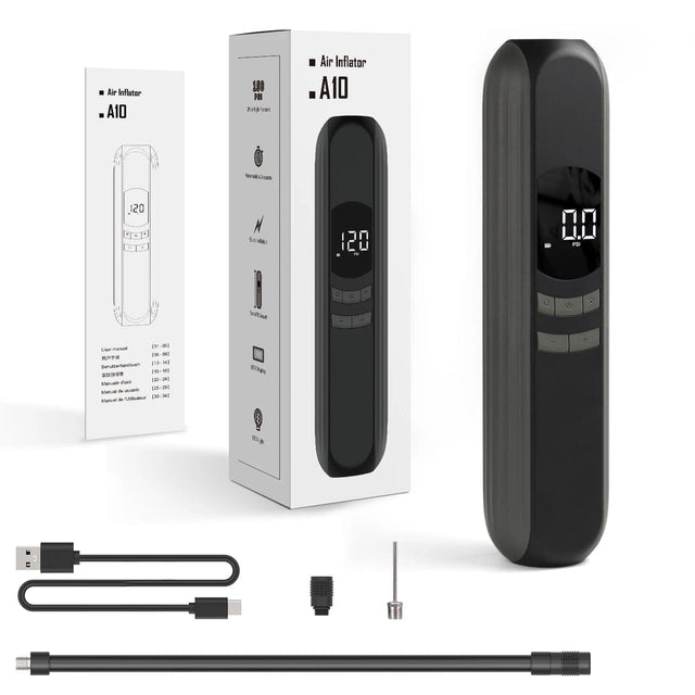 Bärbar och uppladdningsbar luftpump - ultrahögt tryck. Smart och behändig modell - Luft pump - Seniorliving