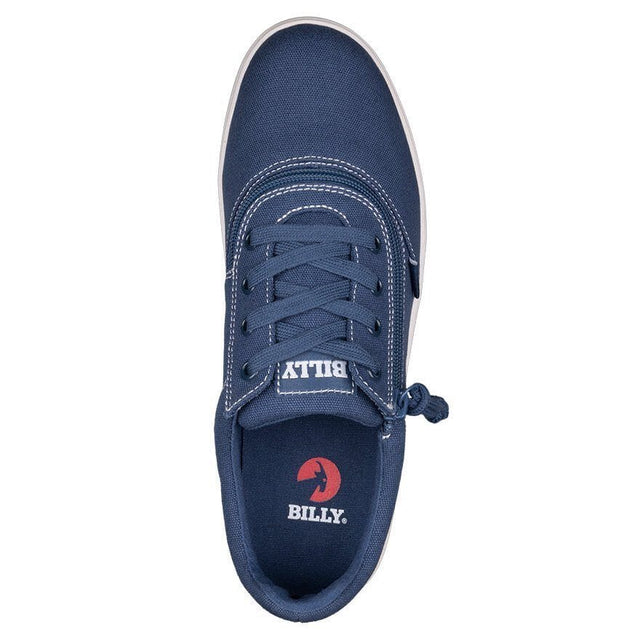 BILLY - Zip skor/sneaker för sport och aktivitet. BRED modell. Stötdämpande! Blå - Skor med dragkedja - Seniorliving