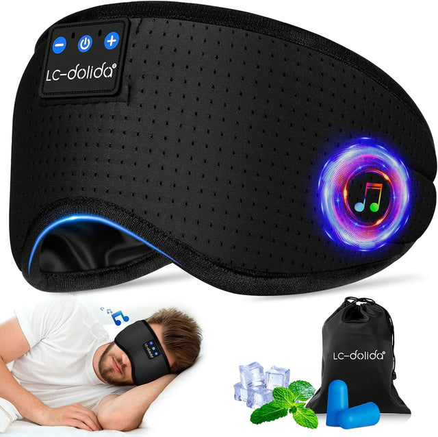 ENJOY Sovmask med Bluetooth – Kylande & perfekt för djup och avslappnande sömn - sovmask - Seniorliving