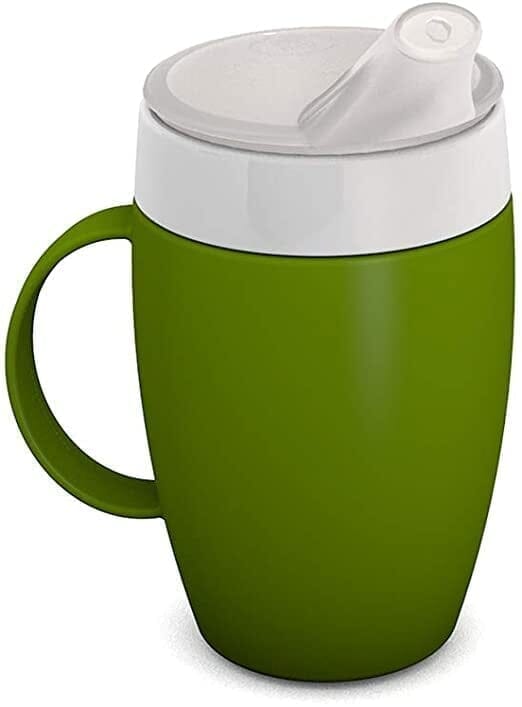 Ergonomisk drickskopp med ett handtag och drickspip - 3 olika färger - Drickskopp med pip - Seniorliving