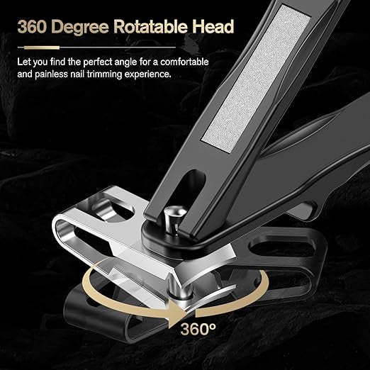 Ergonomisk nagelklippare - 360˚ justerbara vinklar & seniorvänligt grepp - Nagelklippare - Seniorliving