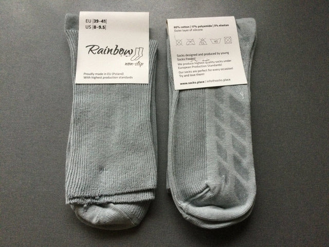 Halkfria ABS - strumpor utan kantresår. Super kvalitet. (36 - 46). LJUSGRÅ - Strumpor - Seniorliving