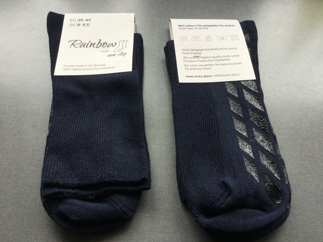 Halkfria ABS - strumpor utan kantresår. Super kvalitet. (36 - 46). MÖRKBLÅ - Strumpor - Seniorliving