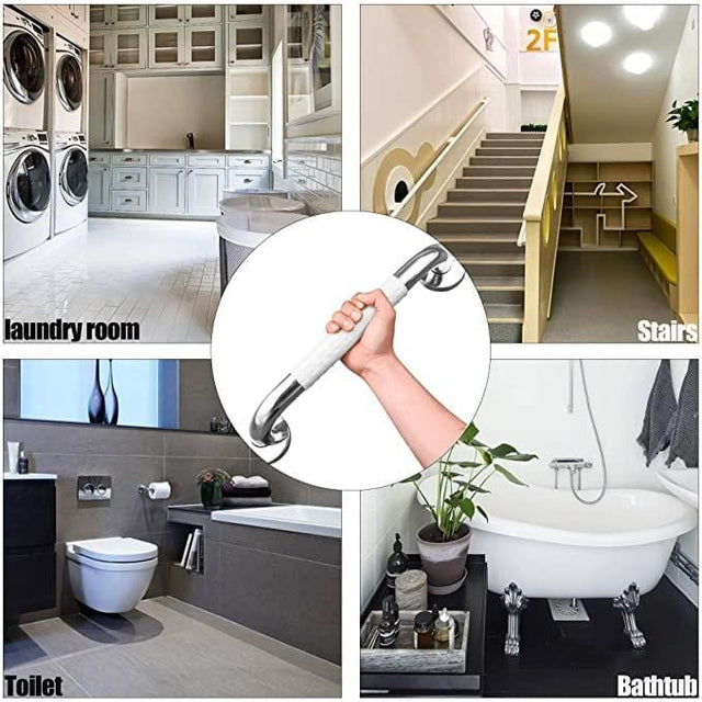 Halkfritt stödhandtag (60 cm). Stabil och säker lösning. VIT - Stödhandtag - Seniorliving