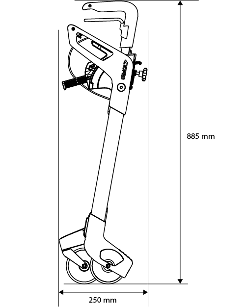 "HESTIA" inomhusvagn. Smart, stabil och hopfällbar. Lyxmodell. NY - Inomhusvandrare - Seniorliving