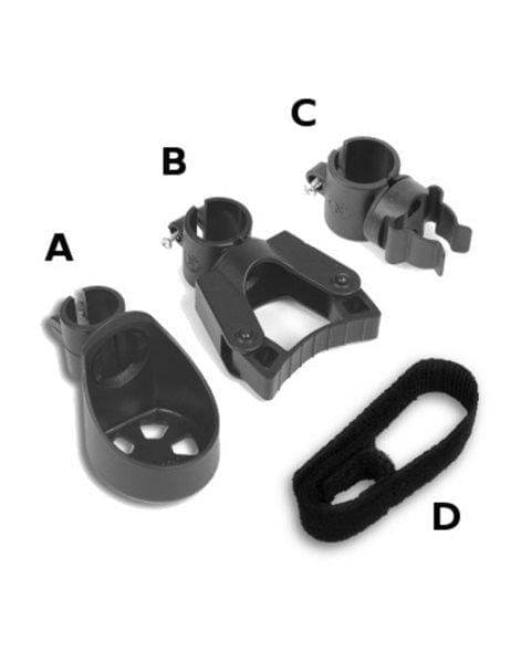 Käpphållare SET för rullstolar - Passar "Dolphin" & "BARRACUDA" - Seniorliving