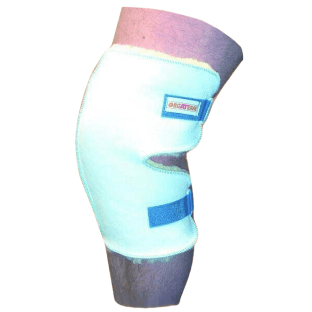 Knäskydd i äkta medicinskt lammskinn - Andningsbart, allergivänligt och värmande - 1 st - Kläder - Seniorliving