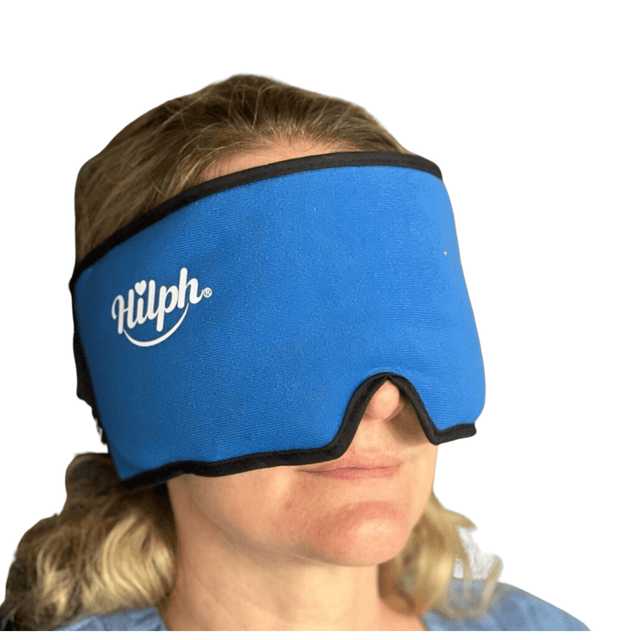 Kylande gelmask (migrän) - justerbar omkrets med kardborreband. Mjuk och läcker fleece. - Kylmask - Seniorliving