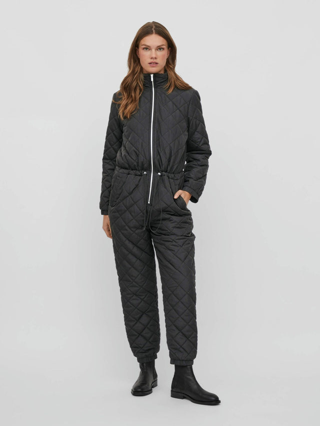 LYX jumpsuit - Quiltad flygdräkt med fleece inuti. Svart. Få nummer! - overall - Seniorliving