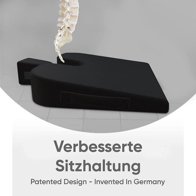 NY! Kilkudde med avtagbart urtag för svanskotan - Multifunktionell (43 x 33 x 7,5 cm) - Sittdyna - Seniorliving