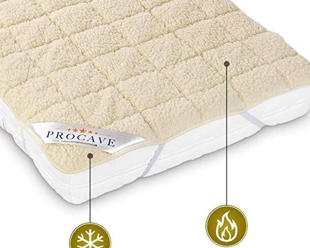 Rullmadrass i mjuk lammull - Andas & temperaturreglerande. 2 storlekar - Rullmadrasser - Seniorliving