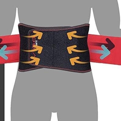 Stödbandage för ländrygg, magbråck och njurar - justerbart & svetttransporterande. 4 storlekar - Stödbandage - Seniorliving