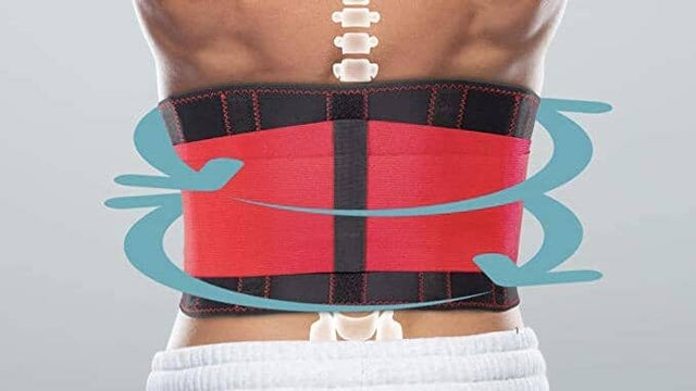 Stödbandage för ländrygg, magbråck och njurar - justerbart & svetttransporterande. 4 storlekar - Stödbandage - Seniorliving