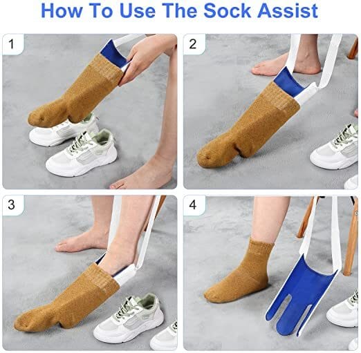 Strumpträdare - Liten, smart och enkel att använda. Mjuk och elastisk. En storlek - Strumpor - Seniorliving