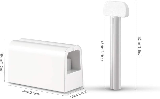 Tubklämma för tandkräm. Krama den sista av dina tuber! Senior vänlig. Set med 2 delar - Rörpressar - Seniorliving