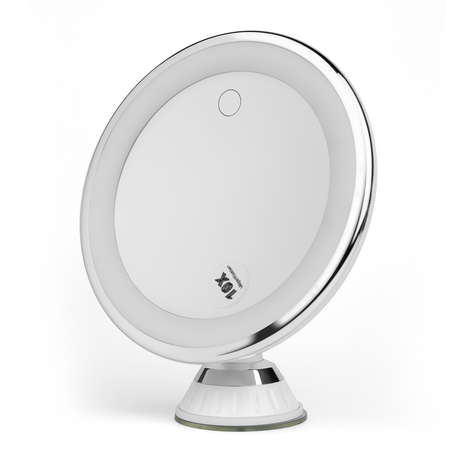 Ansiktsspegel/sminkspegel med 10x förstoring och LED - ljus. Kan laddas med USB och batteri - Makeupspejle - Seniorliving