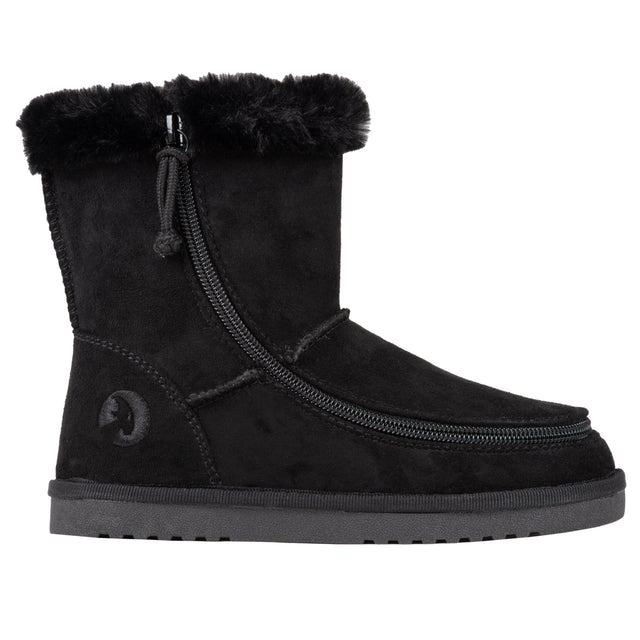 BILLY Cozy Boots: Bred vinterstøvle med lynlås - Ideel til brede fødder og skinner - lynlåssko - Seniorliving