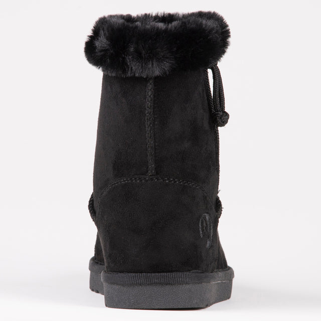BILLY Cozy Boots: Bred vinterkänga med blixtlås – Ideell för breda fötter och skenor CAMEL