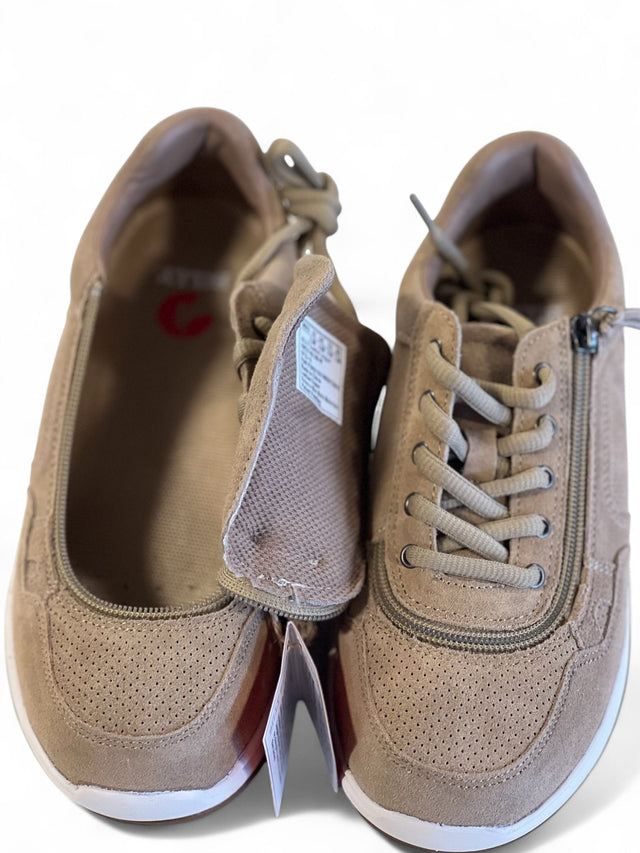 BILLY “JOGGER” | Sandfarvede brede lynlåssko til sport & hverdag - lynlåssko - Seniorliving