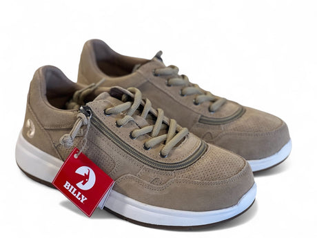 BILLY “JOGGER” | Sandfarvede brede lynlåssko til sport & hverdag - lynlåssko - Seniorliving