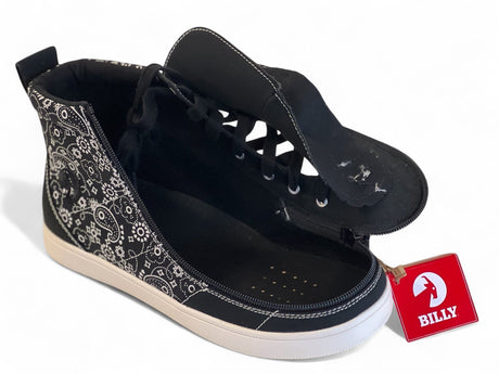 BILLY "Paisley - High Tops" damesko | Bred model med lynlås & ankelstøtte - lynlåssko - Seniorliving