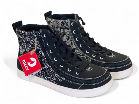 BILLY "Paisley - High Tops" damesko | Bred model med lynlås & ankelstøtte - lynlåssko - Seniorliving