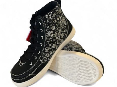 BILLY "Paisley - High Tops" damesko | Bred model med lynlås & ankelstøtte - lynlåssko - Seniorliving