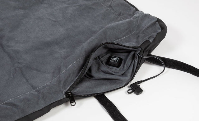 COMFORTER XL – hållbart värmetäcke utomhus med trådlös värme & powerbank