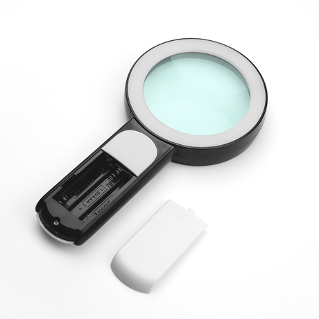 Exklusivt förstoringsglas med 30x förstoring, 18 LED - lampor och tre ljuskombinationer - Forstørrelsesglas - Seniorliving