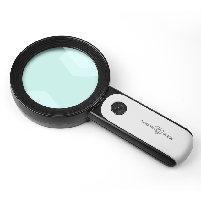 Exklusivt förstoringsglas med 30x förstoring, 18 LED - lampor och tre ljuskombinationer - Forstørrelsesglas - Seniorliving