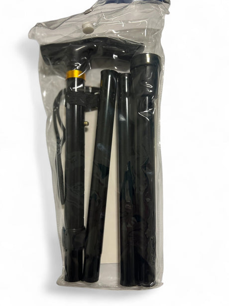 GLITTER hopfällbar käpp – Lätt, justerbar och elegant promenadkäpp i flera olika färger - GULD - Foldbare stokke - Seniorliving