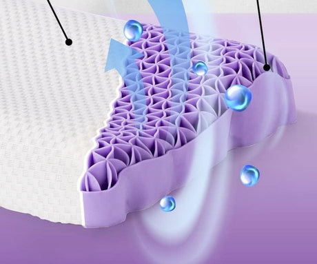 ”JELLY” Huvudkudde – Kylande, mjuk & andningsbar honungskudde med ergonomiskt nackstöd - Hovedpude - Seniorliving