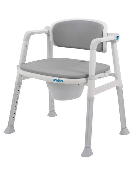 Kombineret toilet - og badestol – Luksuriøs komfort med blødt PU - sæde - Toiletforhøjere - Seniorliving