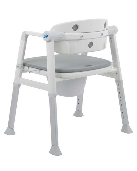 Kombineret toilet - og badestol – Luksuriøs komfort med blødt PU - sæde - Toiletforhøjere - Seniorliving