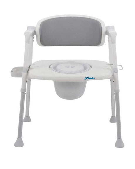 Kombineret toilet - og badestol – Luksuriøs komfort med blødt PU - sæde - Toiletforhøjere - Seniorliving