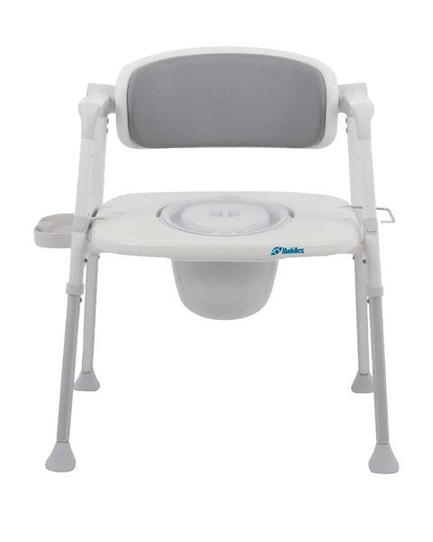 Kombineret toilet - og badestol – Luksuriøs komfort med blødt PU - sæde - Toiletforhøjere - Seniorliving