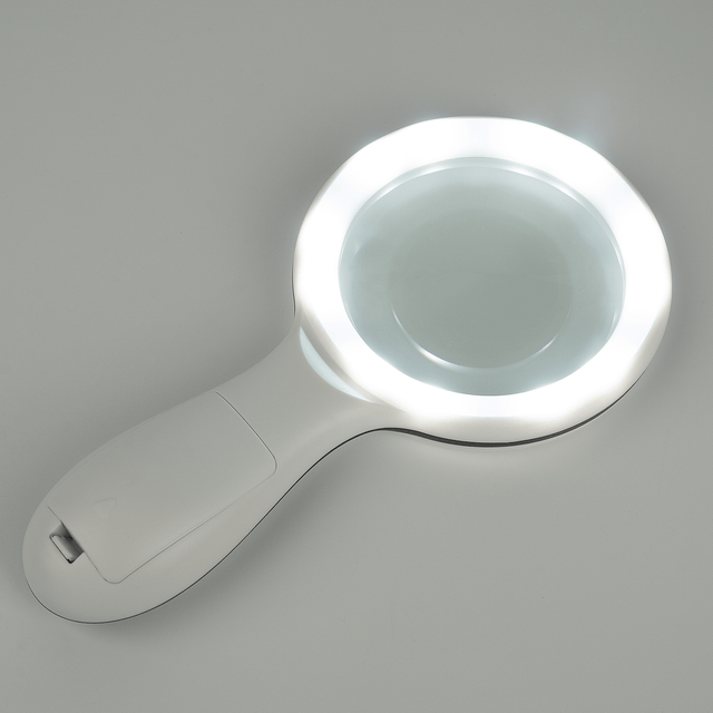 Kraftigt förstoringsglas med 10x förstoring, 18 LED - lampor och tre olika ljuslägen - Forstørrelsesglas - Seniorliving