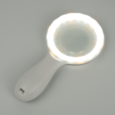 Kraftigt förstoringsglas med 10x förstoring, 18 LED - lampor och tre olika ljuslägen - Forstørrelsesglas - Seniorliving